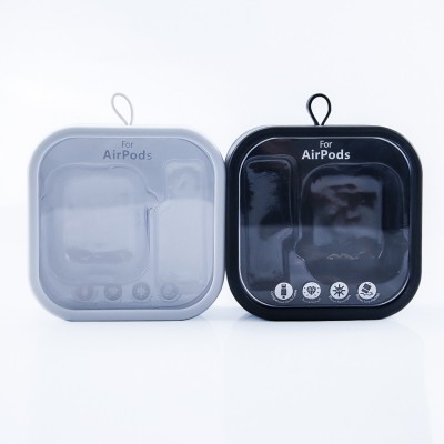 Earbuds Plastic Packaging Box White and Black Earphone Box Mini Acrylic Box for Bluetooth Headphone