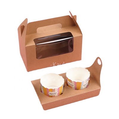 Custom printed flat shipping box food grade paper packaging box for cupcake cake pizza dessert sweets sobremesa bread